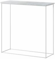 Konsolinis staliukas ADRK Milan, marmurinė pilka sp., 30 cm x 80 cm x 80 cm