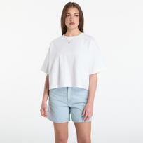 Calvin Klein Jeans Ss Cropped Boxy Satin Floral Tee Bright White - Dydis L (LV047F817G YAF Marškinėliai)