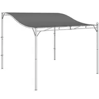 Atsarginis stogas paviljonui 3 x 3 m, tentelis terasos stogui, keičiama stogo danga 298x293 cm, tamsiai pilka