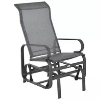 Supamoji sodo kėdė, metalinė poilsio kėdė terasai ar balkonui 60x75x104cm