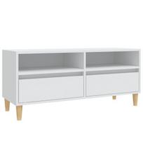 vidaXL Televizoriaus spintelė, balta, 100x34,5x44,5cm, mediena