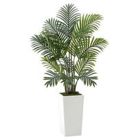 Dirbtinės arekos palmės su vazonu, 121 cm