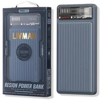 Atsarginis maitinimo šaltinis ("Power Bank") LIVMAN RPP-616 - greito įkrovimo išorinė baterija su dviem išėjimais, 10000mAh, 22,5W