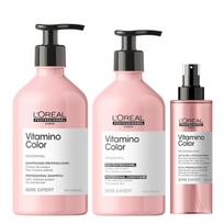 Loreal Vitamino Color Shampoo 500Ml New + Loreal Vitamino Color Conditioner 500Ml New + Loreal Vitamino Color 10In1 190Ml New