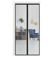Meet Beauty magnetinis tinklelis nuo uodų durims 90×240 cm, juodas
