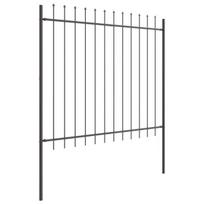vidaXL Sodo tvora 7 pcs Pilka 11,9 x 1,5 m Miltelinis plienas