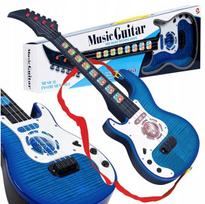 Šviečianti gitara vaikams , mėlyna