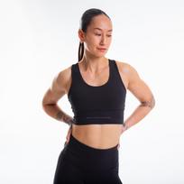 Moteriška juoda sportinė liemenėlė