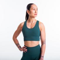 Moteriška miško žalios spalvos sportinė liemenėlė