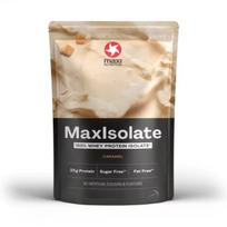 MAXI NUTRITION MaxIsolate Karamelė – Aukščiausios kokybės išrūgų baltymų izoliatas