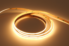 LED strip 8W, CRI>90, 24V, warm white 3000K, IP20, 5m UQS-COB-8W-WW-24V-5m | 5902135157435