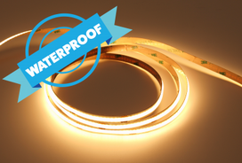 LED strip 8W, CRI>90, 24V, warm white 3000K, IP65, 5m UQS-COB-8W-WW-WP-24V | 5902135165942
