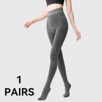 130G/150G Vertical Striped Cotton Opaque Pantyhose Autumn Winter Warmer Tights Gray Leggings Plus Korean Style M