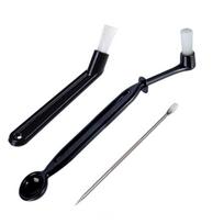 Coffee Machine and Grinder Cleaning Brush Set - Wooden Group Head and Coffee Brush