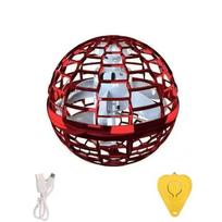 Flying Ball Spinner Boomerang Flyorb Magic Suspension Sensing Cosmic Globe 360 ° Ball featuring LED Light Children Toy Festival Present raudona