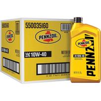Pennzoil 10W-40 variklio alyva, tradicinė variklio alyva, 1 kvarto buteliukai, 6 vnt. pakuotė 10W-40(6x1 qt)