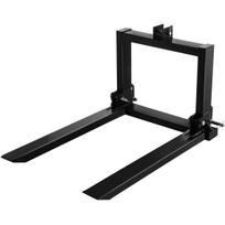 3 taškų tvirtinimo padėklų šakės 2000 svarų, šakės priedas 1 kategorijos traktoriui, 25,5''x22''x41'', plieninis traktoriaus sunkiųjų įrenginių priedas, traktoriui,