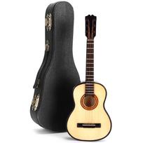 Miniature Wooden Classical Guitar Model with Stand Musical Instrument Ornaments Gifts balta