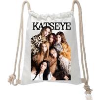 Katseye Kpop grupės individualizuota kuprinė 34x44x1cm Lengva daugiafunkcinė mokyklinė kuprinė Gerbėjų prekių dovana