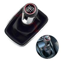 6 greičių pavarų perjungimo rankenėlė PU, oda ir plastikas, skirtas Volkswagen Mk4 Golf/GTI/R32 1999–2005 m.