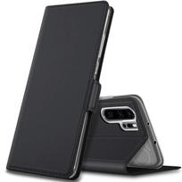 Dėklas - Huawei - P30 Pro - Atverčiamas Premium - Juodas - Magnetinis užsegimas - Vaizdo stovas