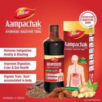 Dabur Aampachak Kadha Ayurvedic Digestive Tonic 450ml Pack Of 1 | Relieves Gas, Acidity, Constipation | Supports Gut Health & Wellness