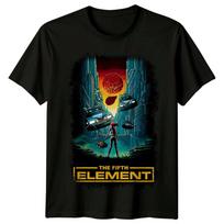 Penktasis elementas (1997 m) Filmo plakato įkvėpti marškinėliai Retro Klasikiniai marškinėliai Unisex M