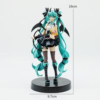 Karšta Prekė Sandėlyje 19cm Hatsune Miku Anime Figūrėlė Mažas Velniukas Meškėnas Veiksmo Figūrėlė PVC Kolekcinis Modelis Mielas Ir Žavus Kalėdinė Dovana Žaislas