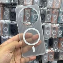 For Xiaomi 15 14 Ultra Case ELVEV Ultra-Thin Anti-fingerprint Hard PC Corrugated Clear Back Cover for Xiaomi Mi 15 Ultra For Xiaomi 14 Ultra