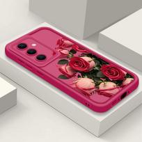 Rose Flower Pattern Soft Phone Case For Samsung Galaxy A57 A37 A17 A56 A55 A36 A16 A15 A26 A35 A54 A14 Shockproof Silicone Cover Galaxy A34