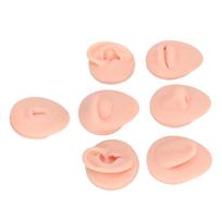Silikoninis kūno praktikos modelis, silikoninis ausies, akies, nosies, burnos, liežuvio ir bambos modelis pradedantiesiems Light Skin