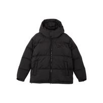 Puma Logo Print Hooded Loose Fit Puffer Jacket Unisex Outerwear Black 674276-01 XS black