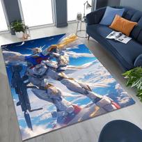 New Retro Gundam Cartoon Robot Rug for Bedroom Living Room Sofa Home Doormat Decor, Large Kid Play Non-slip Floor Mat Gift 40x60cm( 15x23in )