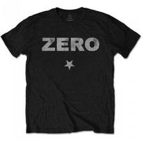 The Smashing Pumpkins Unisex Adult Zero Distressed T-Shirt S juoda