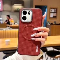 For OnePlus Turbo 6 6V Case Magnetic Carbon Fiber Texture PU Leather Cover With Metal Button for One Plus Turbo6 Oneplus Turbo 6