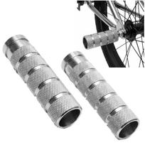 Bmx Pėdos Atramos Plieninės Sidabrinės 38X110Mm Ant Ašies 3/8  Pėdos Atramos Bmx