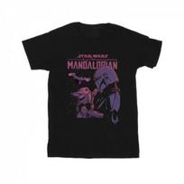 STAR WARS Mens The Mandalorian Hello Friend T-Shirt S juoda