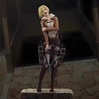 Naujausi 28cm Attack On Titan Anime figūrėlės Annie Leonhart figūrėlės PVC statula Kolekcija Kambario dekoracija Gimimo dienos dovana Žaislai