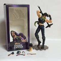 Bizarre Jojo'S Adventure Josef Joestar Action Figure Pop Culture Collectible Toy Hand-Made Er Qiao Swing Hammer Model Ornament