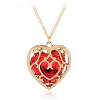 's New Version Of Legend Zelda Same Model Hollow Out Love Crystal Necklace Fashionable Bag Key Chain