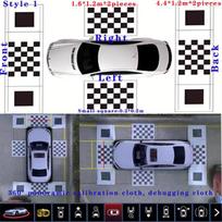 Automobilio panoraminis 3D 2D kalibravimo audinys 360 laipsnių kameros aplinkos paukščio skrydžio vaizdo sistemos derinimo audinys Specialus 4 vnt./rinkinys debug cloth 2B2S