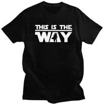 Filmo T-shirt moterims vyrams minkštos medvilnės marškinėliai M-Mandalorianai Tai Yra Kelias T-shirt trumpomis rankovėmis miesto T-shirt prekybinė - Vyriški Su... S įvairiaspalvis