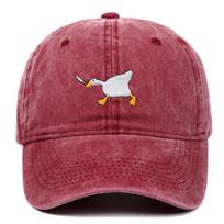 Madinga siuvinėta žąsis Balta žąsis beisbolo kepuraitė Reguliuojama unisex trucker kepuraitė Vienspalvė snapelė kepuraitė Vyrams