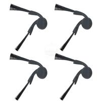 Atsarginis šoninis šepetys Xiaomi robotui dulkių siurbliui 5 OV31GL/5 Pro OV21GL/S40 OV81, dulkių siurblio kampiniai šepečiai, priedai 4-Pack juoda