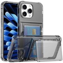 Transparent 4 Credit Card Holder Slot Shockproof Case for IPhone 16 15 14 13 12 11 Pro Max Plus 16E 16Pro i16 Clear Phone Cover For iPhone 16 Pro Max