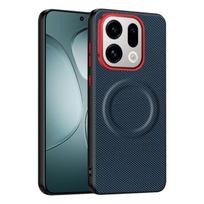 For OPPO Find X9 Pro X9 Case  Magnetic Soft TPU+Nylon Woven Leather Back Anti-Fingerprint Cover for OPPO Find X 9 OPPO Find X9 Pro
