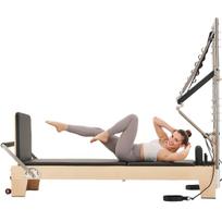 Pilates Reformer Wood Pilates Machine Home Gym Workout Equipment