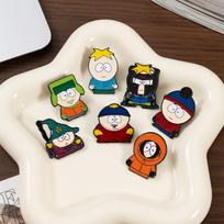 South Park animacinio personažo sagė kūrybingas žavingas personažas studento dėklas drabužių dekoracija sagė ženklelis -A4761