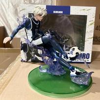 18CM Anime BLUE LOCK Nagi Seishiro Figure Football Style Special Effects Parts Model Toy Present Collection Aciton Figure PVC With box