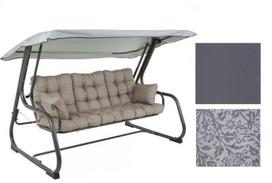 Sodo sūpynės PATIO Celebes, A079-06PB + stogas D031-16CW, 220 x 134 x 157 cm, plienas, tekstilė, su
